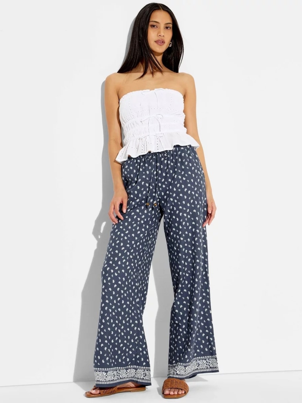 Women’s Navy Paisley Sleep Pants
